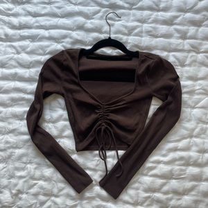 Zara cropped long sleeve size S